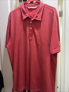 Travis Mathew Men's Coral Red Polo